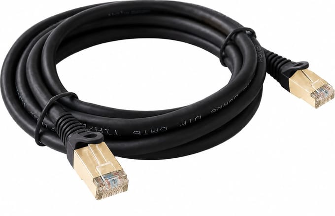 NexCable Premium Gold Plated Internetkabel 7,5 meter - CAT8 S/FTP Ethernet kabel RJ45 - Patchkabel LAN Cable Netwerkkabel - Zwart