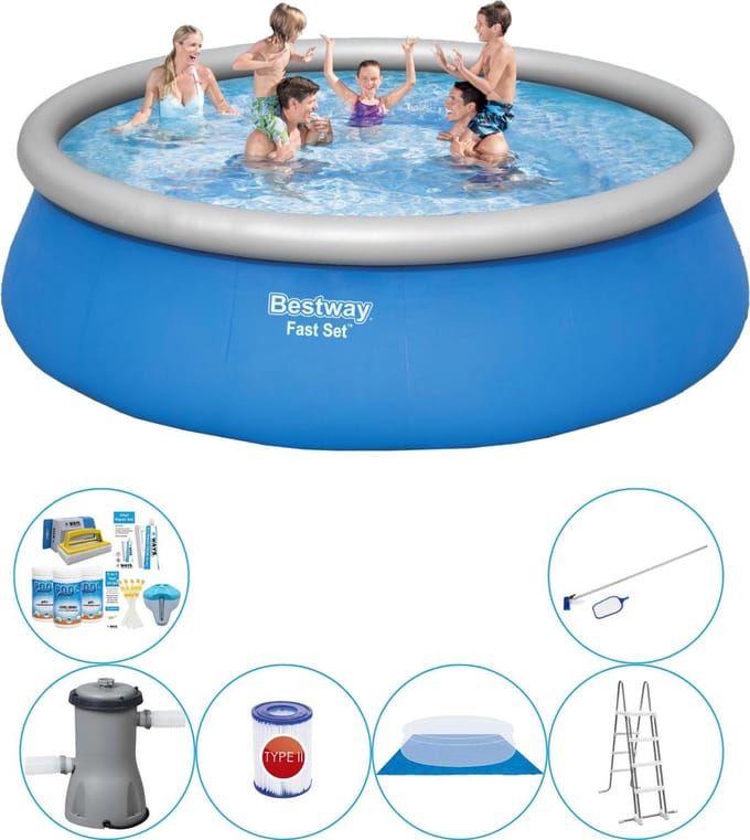 Fast Set Rond 457x122 cm - 7-delig - Zwembad Pakket