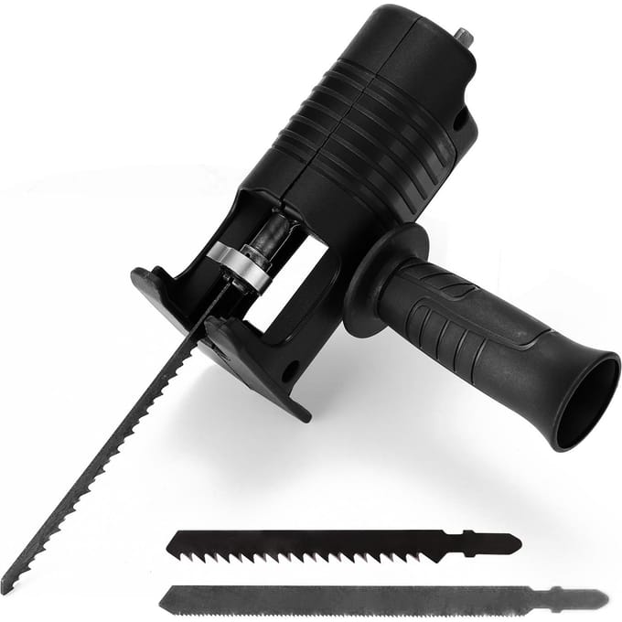 Elektrische boormachine aangepast tot elektrische zagen Accessoire Elektrische reciprozagen Boor tot decoupeerzagen with 3 Sawblade