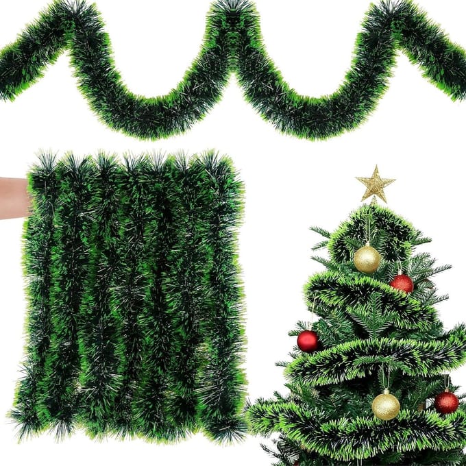 18 meter groene kerstslinger voor Kerstmis decoratie in kunstdennenstijl