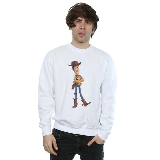Disney Heren Toy Story 4 Sherrif Woody Sweatshirt (Wit)