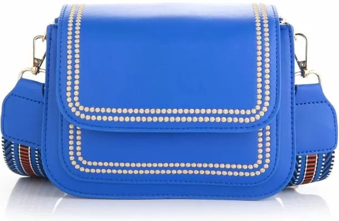 Bijoutheek Tas Crossover double stikked Blauw
