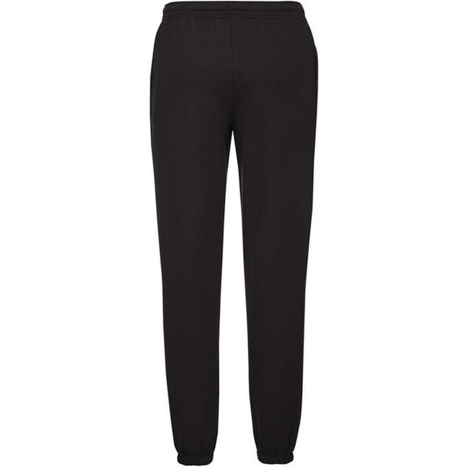 Fruit of the Loom Heren Klassiek Elastisch Manchet Joggingbroek (Zwart)