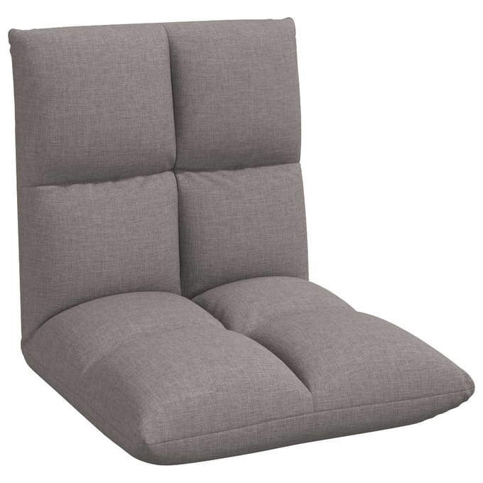 vidaXL - Verstelbare - vloostoel - Taupe - Stof