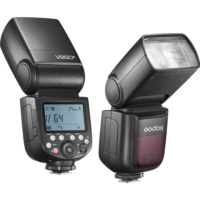 Godox V850III 2.4G draadloze cameraflitser Speedlite Flitser met zender/ontvanger op de camera EU Plug black