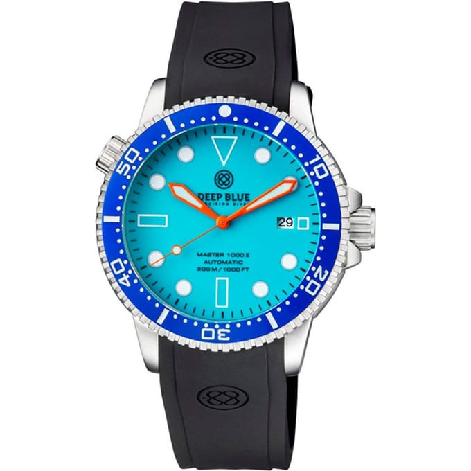Deep Blue Master 1000 II MSTR442BLUEFULLLUM Heren Horloge 44MM 30 ATM