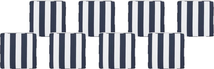 SASSARI - Zitkussen - Marineblauw - 46 x 46 cm - Polyester