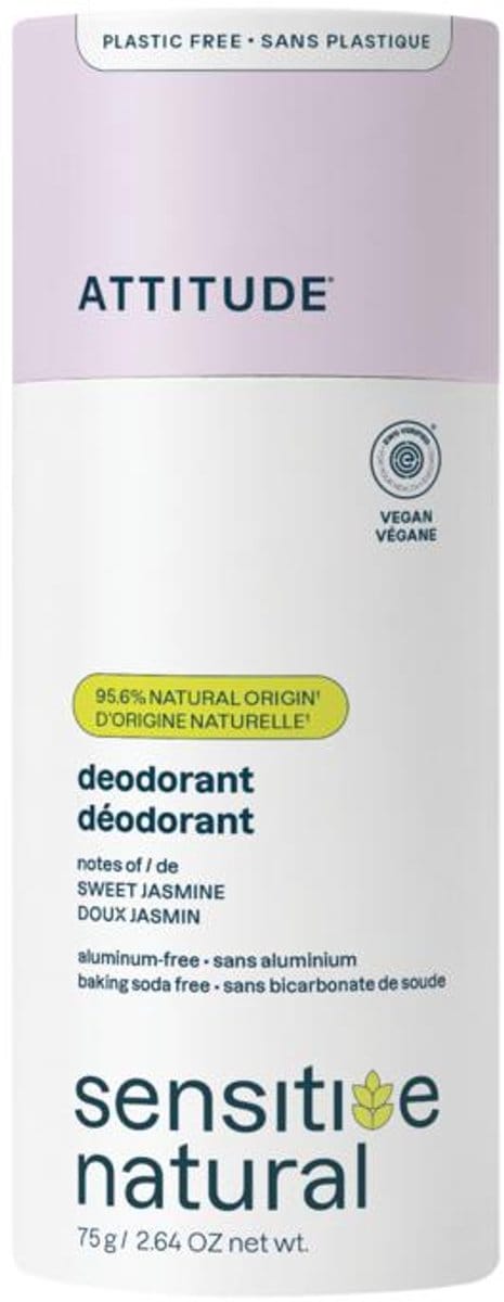 Attitude - Sweet Jasmine Baking Soda Free Deodorant - 75g