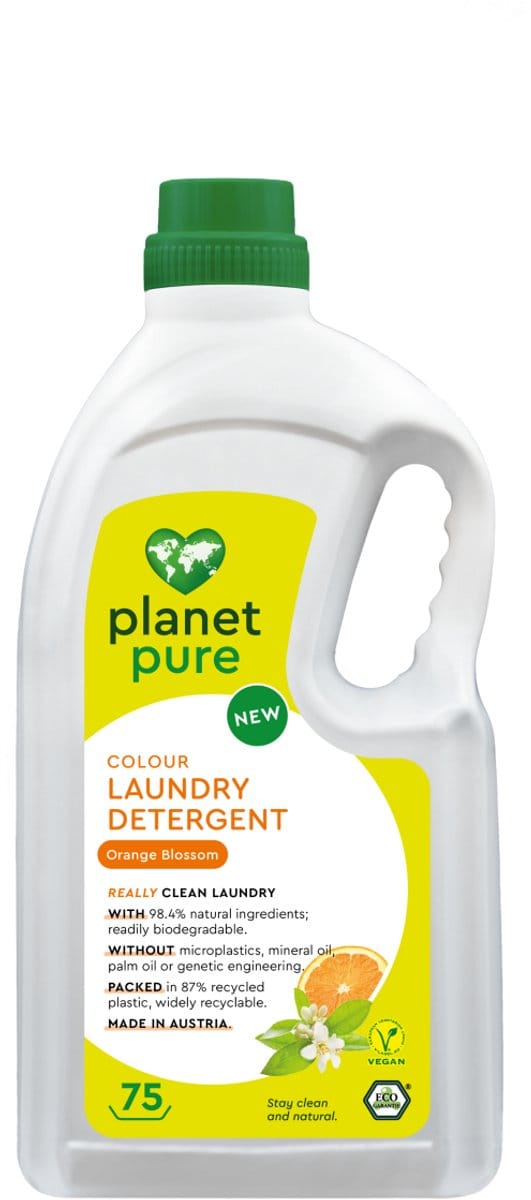 Planet Pure - Kleurwasmiddel Oranjebloesem - 3L - 37 Wasbeurten - Kleurbescherming - Natuurlijke Ingrediënten - Vegan