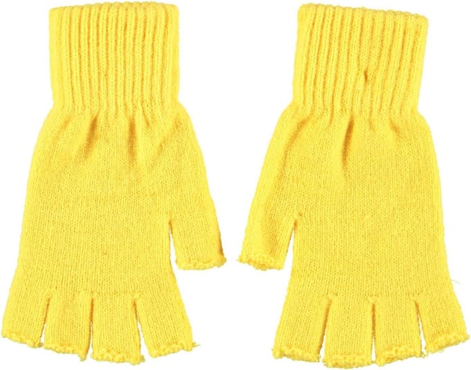 Apollo Handschoenen Party Acryl Geel One-size