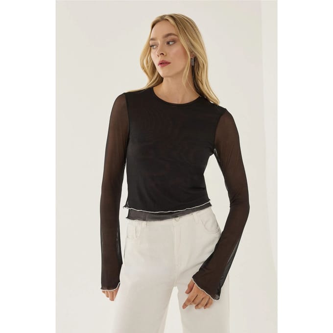 Semi-transparante Blouse