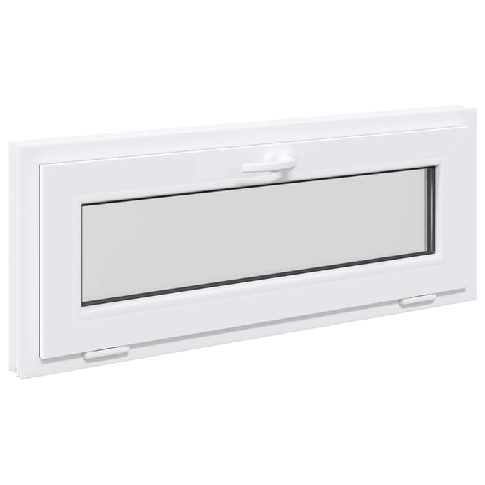 vidaXL - Kleur - binnenkant - kelderraam - Wit - RISOR - 100 - x - 45 - cm
