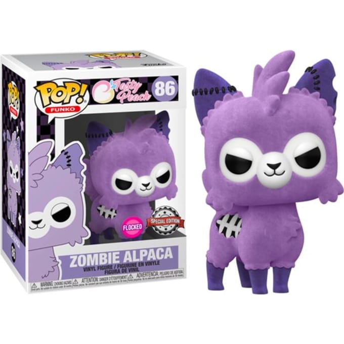 Funko Pop! Tasty Peach - Zombie Alpaca (Purple) #86 Flocked Special Edition