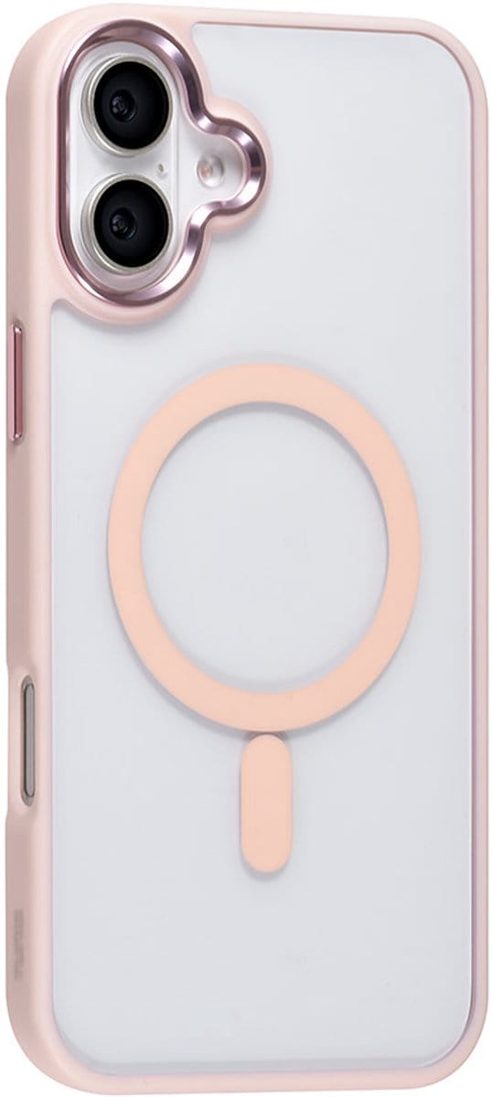 TUNIQ telefoonhoesje voor Apple iPhone 16 Plus - MagSafe siliconen backcover - Roze