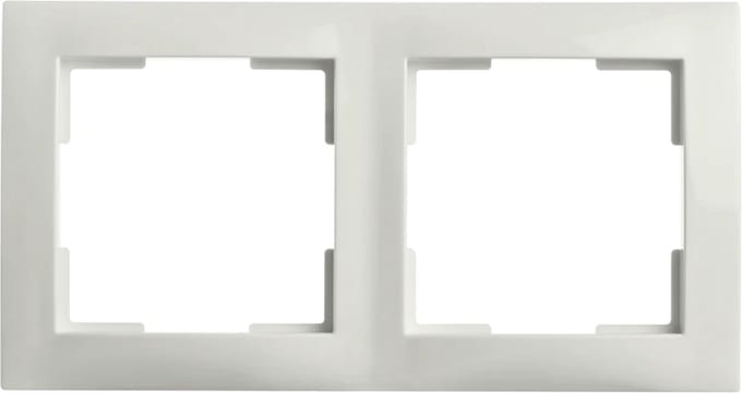 ION E1 afdekraam polar wit 2-voudig vertikaal en horizontaal