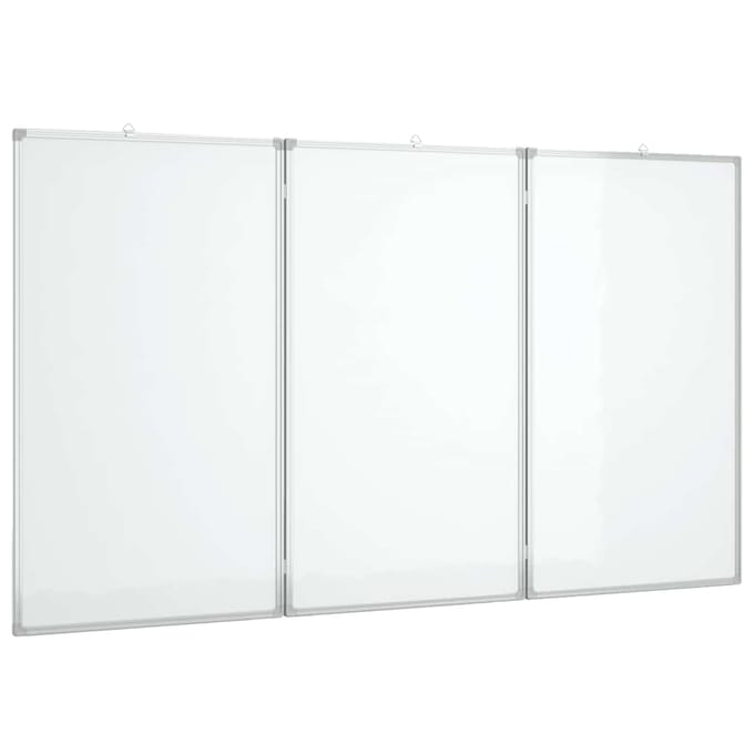 vidaXL - Whiteboard - magnetisch - inklapbaar - 180x80x1,7 - cm - aluminium