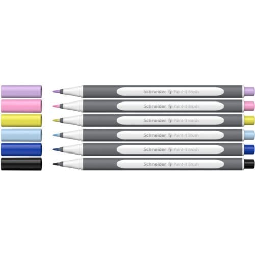 Schneider brushpen - Paint-It 070 - etui 5+1 gratis - S-ML07010502