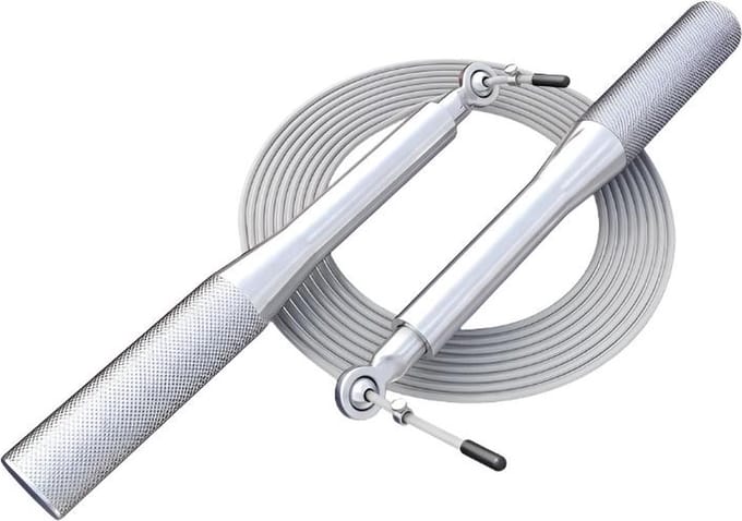 Gorilla Sports Springtouw - Aluminium - Zilver - 300 cm - Speedrope