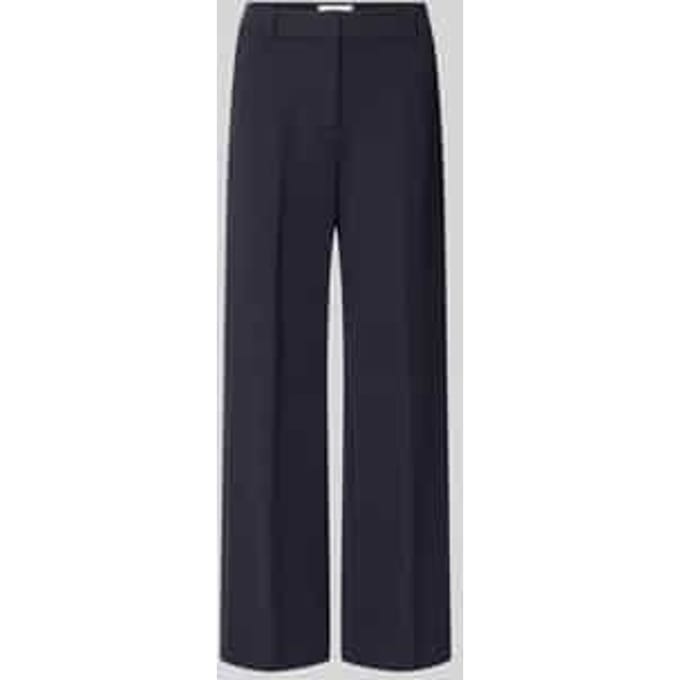Stoffen broek met achterzak