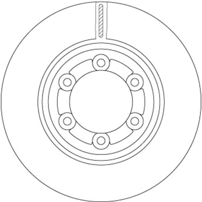 Remschijf TRW DF6984, 1 stuk
