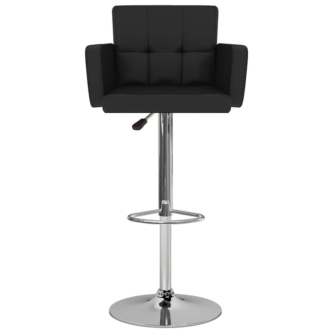 vidaXL - Barstoelen - 2 - st - kunstleer - zwart