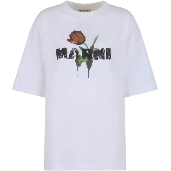 Marni T-shirt en Polo Bianco