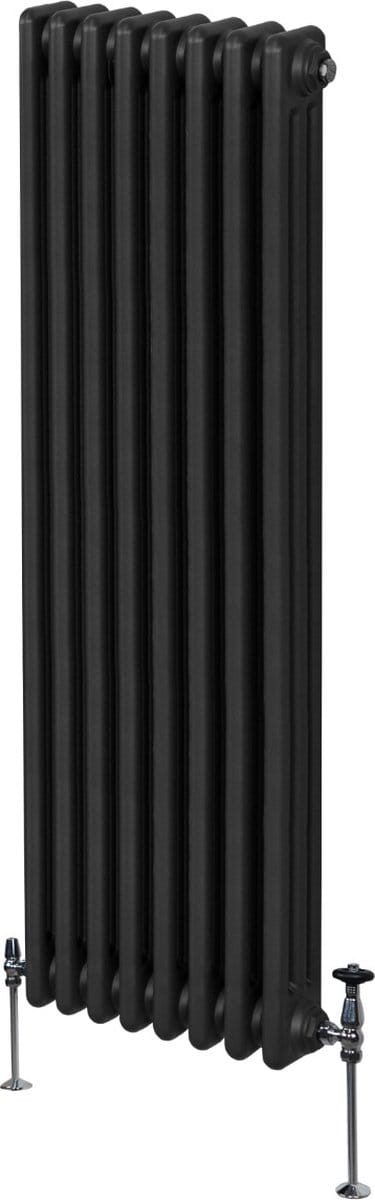 Verticale 3-kolomsradiator - zwart - 1800x382 mm - 5277btu