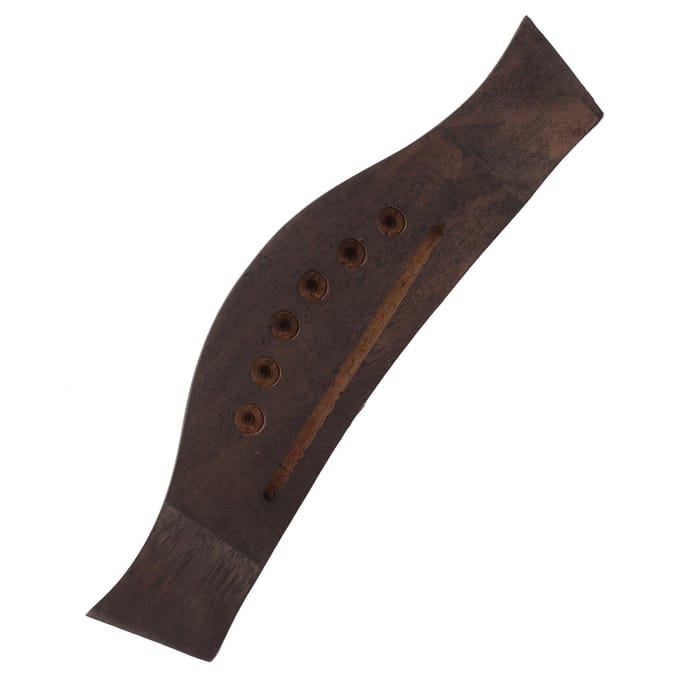 Akoestische Gitaarbrug Onderdelen Vervangende Accessoires Palissander Zadel Kam Pinnen Eindpin Set black