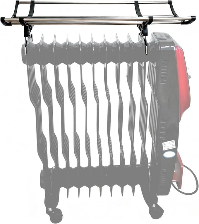 Radiator Droogrek - Kledingdroger - Kleding Drogen - Universeel Verstelbaar - 60 cm - Metaal