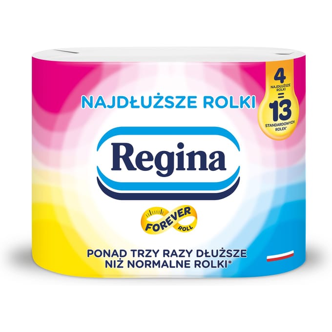Papier toilette Regina 4 rouleaux grands formats, Efficace et sans parfum