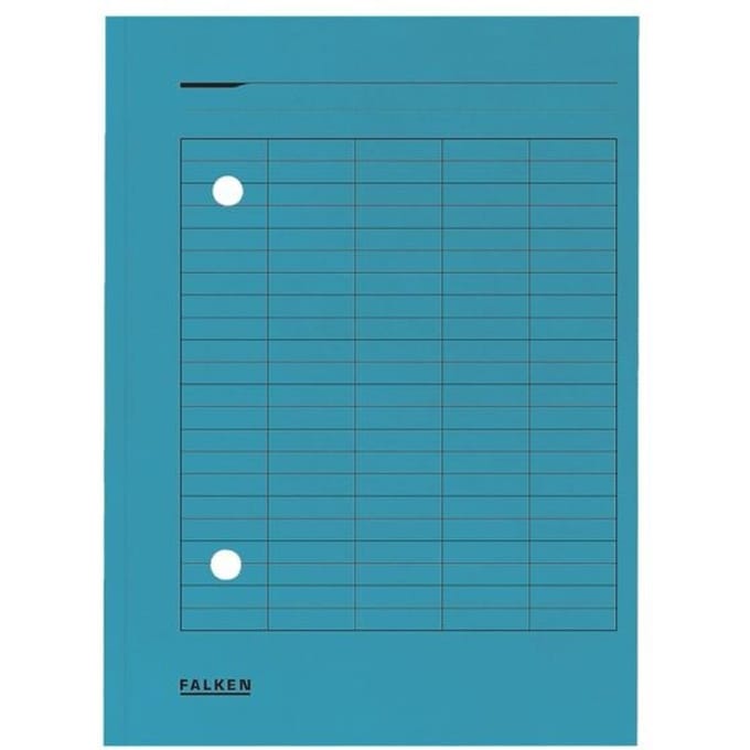 FALKEN documentenmap, A4, karton, blauw