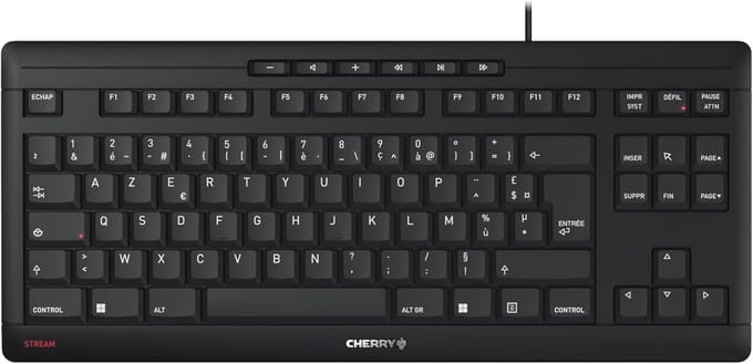 Compacte AZERTY Toetsenbord TKL met Schaarmechanisme en Fluisterstille Toetsaanslag