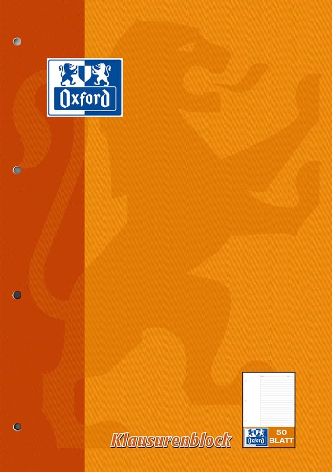 Oxford 100061261, Oranje, A4, 90 g/m²