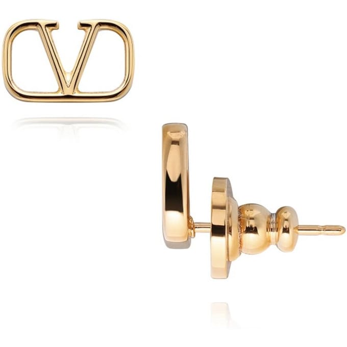 Boucle d'oreille Valentino V Logo J0g76 Met Cs4 7W2J0G76 MET CS4 beige