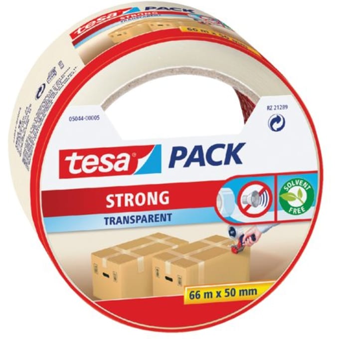 Tesa Verpakkingstape Pack Strong - Transparant - 66m X 50mm
