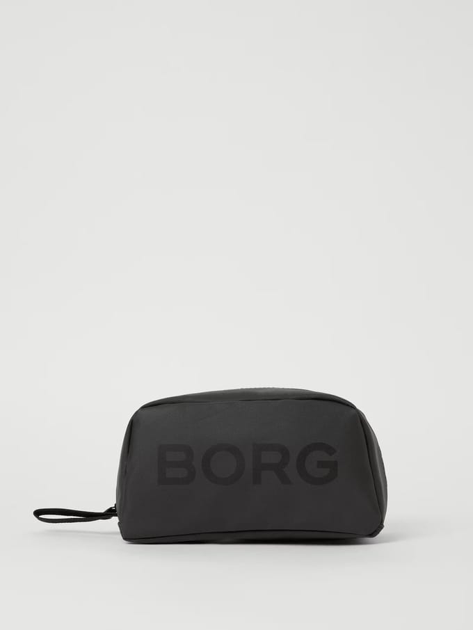 Bjorn Borg Toilettas Heren Dames Zwart - Gerecycled Polyester - Met Ritssluiting