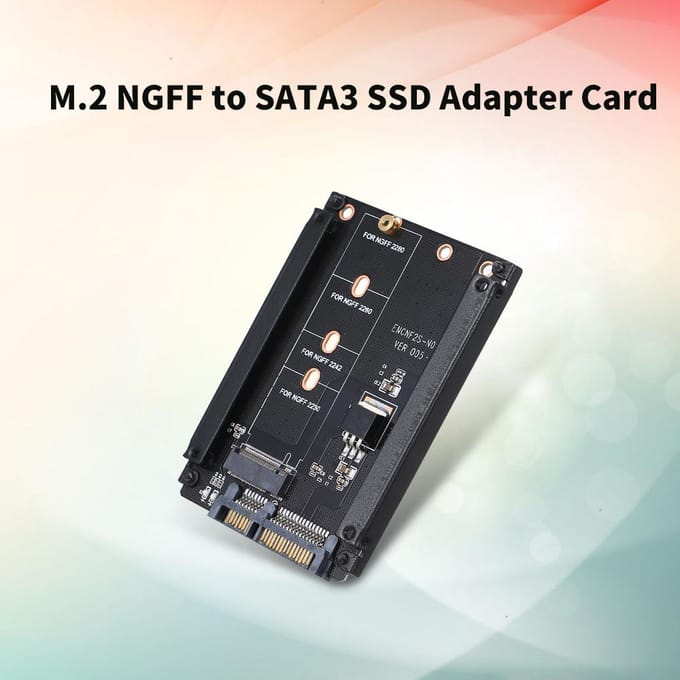 NGFF naar SATA-adapterkaart M.2 KEY BM SSD SATA3.0-converter Ondersteunt model 2230 2242 2260 2280