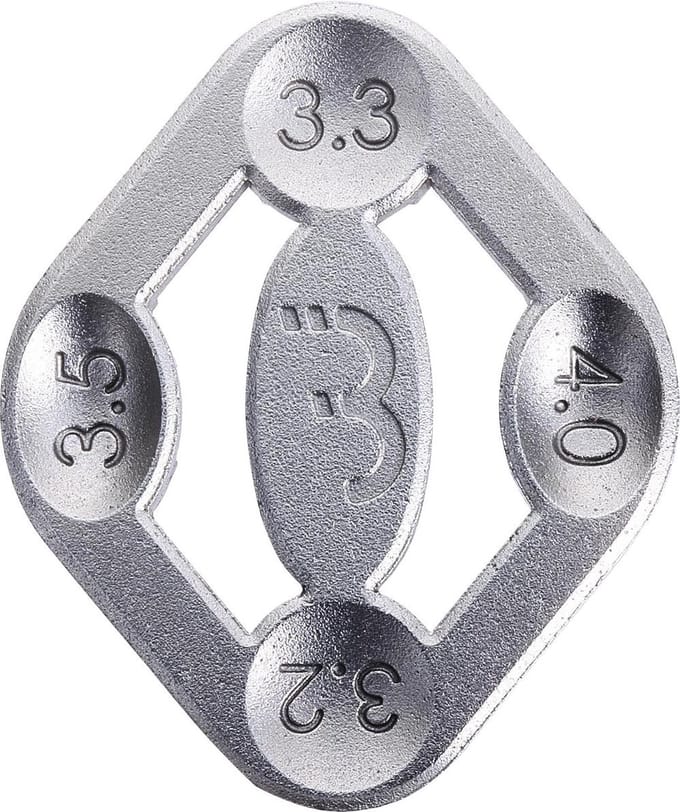 BBB Cycling Turner II Spakenspanner Voor 4 Verschillende Diameters - Compacte Spaakspanner- Fietsgereedschap - BTL-15