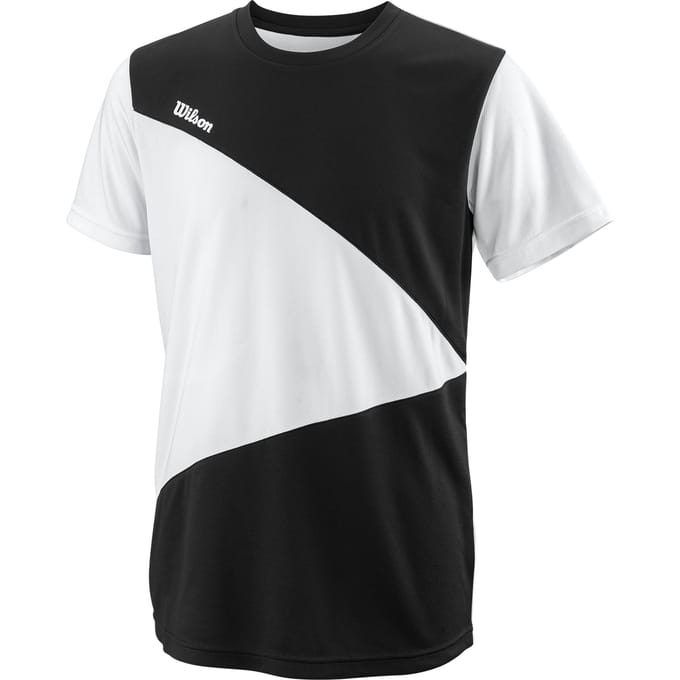 Wilson Team T-shirt Jongens-Zwart,Wit