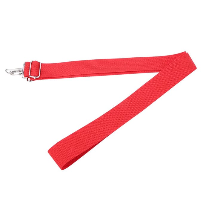 WG02 Polyester Nylon Verstelbare Afrikaanse Trommelriem Rode Snaredrum Riem met Metalen Haak red