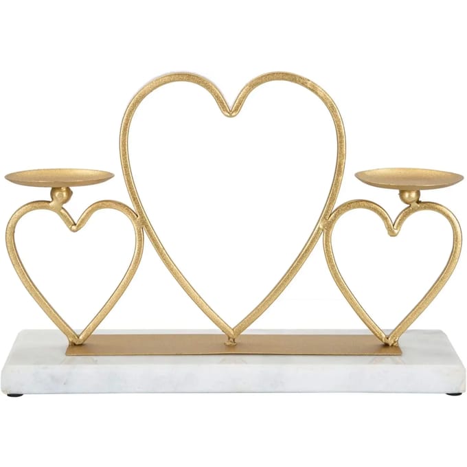 Kandelaar Hearts Candle Holder Cm 30×9×20 cm