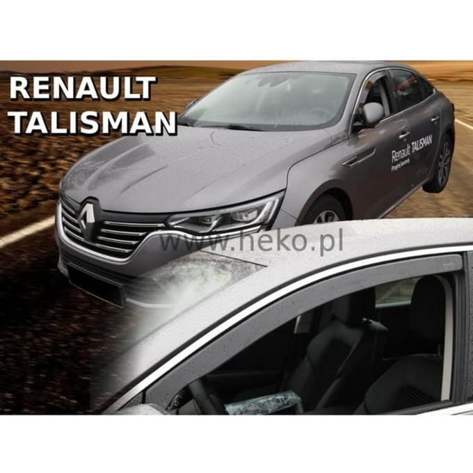 Déflecteurs d'air - J&J AUTOMOTIVE - Renault Talisman - Fumé - Installation facile - Acrylique renforcé
