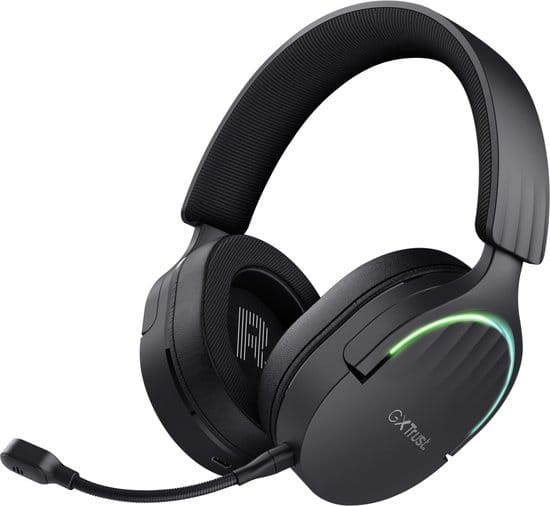 Trust GXT491 FAYZO Over Ear headset Bluetooth Virtual Surround Zwart Surround sound, Microfoon uitschakelbaar (mute), Volumeregeling Gamen