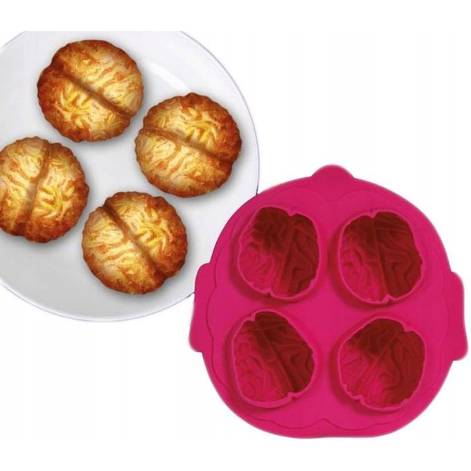 Moule Silicone Forme Biscuit Biscuits Cerveau Cerveaux Halloween 21X18Cm