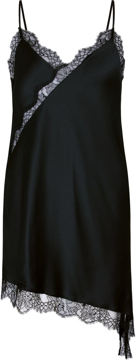 Hunkemöller Slipdress Asymmetric Zwart