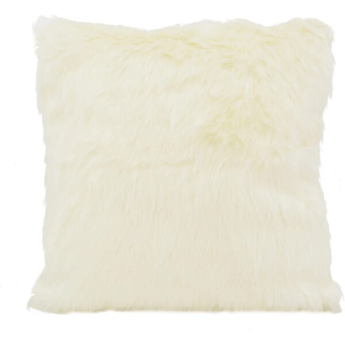 NOVÉE Sierkussen furry velvet crème | 45 x 45 cm | velvet/polyester
