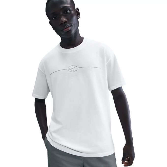 Nike M90 T-shirts Heren - Wit - Maat XS - Katoen Jersey