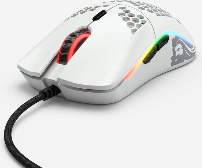 Glorious PC Gaming Race Model O- (small) - Muis - USB Type-A - Optisch - 3200 DPI - Rechtshandig - Mat Wit