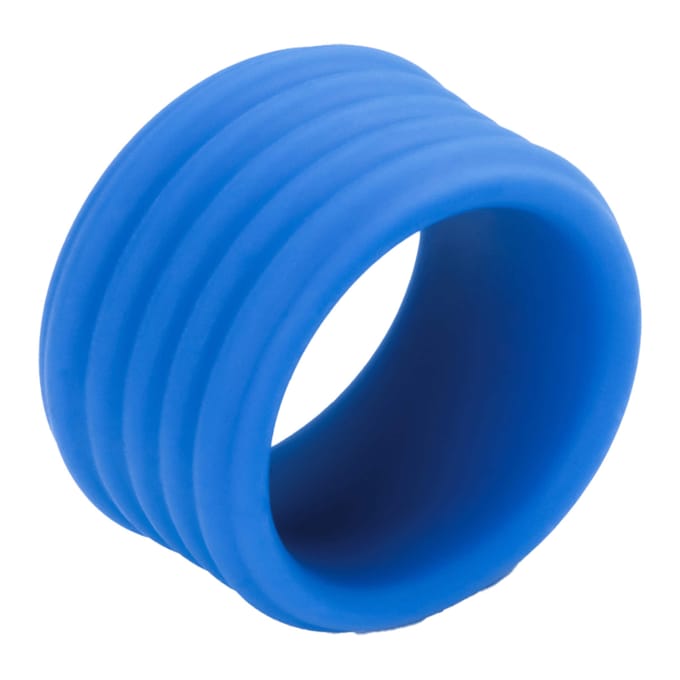 LoveToy - Pinnacle Pro - Deep Rib Grip Cockring - Blauw