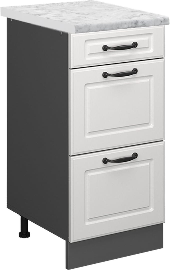 Vicco R-Line Keukenonderkast – 40 cm WB Marmer Wit Landhuis